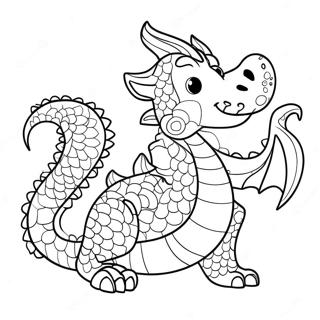 Masiglang Dragon Pahina Ng Kulay Ng Tsino Zodiac 100726-39249