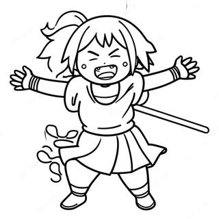 Himiko Toga Sa Aksyon Pahina Ng Kulay 100752-39271