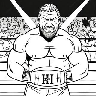 Triple H Sa Ring Pahina Ng Kulay 100-271