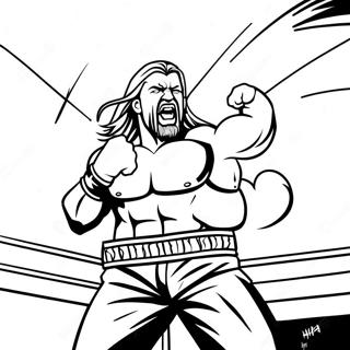 Triple H Sa Ring Pahina Ng Kulay 100-272