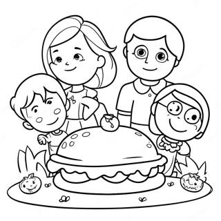 Pahina Ng Kulay Para Sa Mga Nagpapasalamat Na Bata 101267-39777