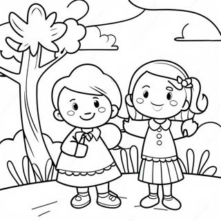 Pahina Ng Kulay Para Sa Mga Nagpapasalamat Na Bata 101267-39780