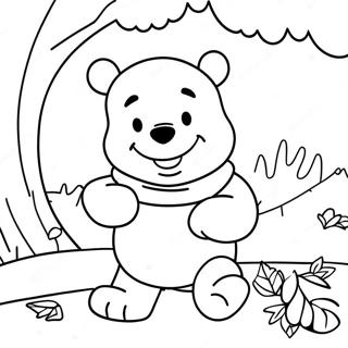 Winnie The Pooh Na Naka Spooky Costume Pahina Ng Kulay 101496-39957