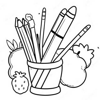 Malikhain Na Pahina Ng Kulay Ng K-12 Art Supplies Mga Pahina Ng Kulay