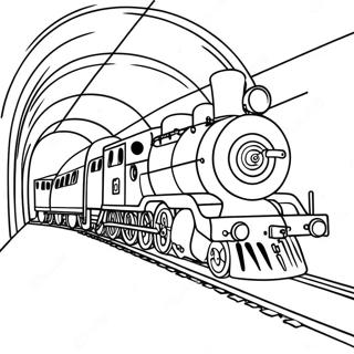 Pahina Ng Kulay Ni Choo Choo Charles Sa Isang Madilim Na Tunnel 101577 40031