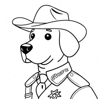 Sheriff Labrador Na Pahina Ng Kulay 101677-40096