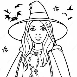 Pahina Ng Kulay Ng Mystical Gothic Witch 101960-40319