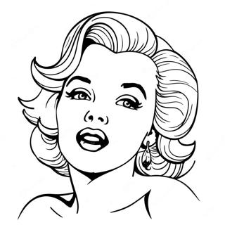 Pahina Ng Kulay Ng Iconic Na Poses Ni Marilyn Monroe 102040 40389