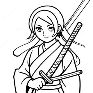 Mitsuri Na May Kanyang Katana Pahina Ng Kulay 102427 40691