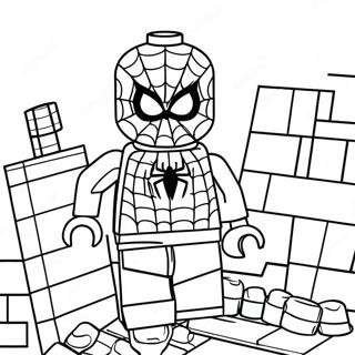 Makulay Na Pahina Ng Kulay Ng Spiderman Lego Adventure 102836-40998