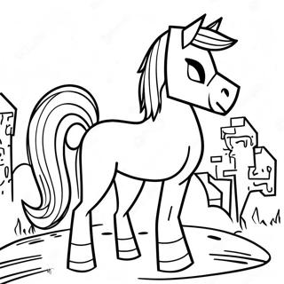 Pahina Ng Kulay Ng Marangal Na Kabayo Sa Minecraft 103073 41190