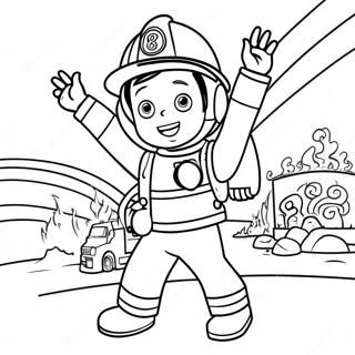 Pahina Ng Kulay Ni Fireman Sam Sa Aksyon 103300-41358