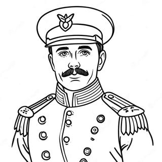 Pahina Ng Kulay Ng Sundalo Ng Digmaang Sibil Na Naka Uniporme 103351-41399