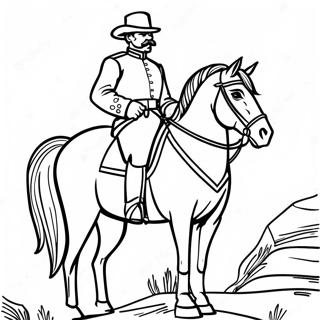 Pahina Ng Kulay Ng Heneral Ng Digmaang Sibil Sa Kabayo 103353-41406