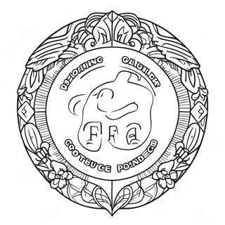 Ffa Emblem Pahina Ng Kulay 104585 42359