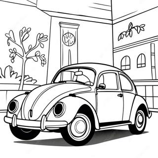 Pahina Ng Kulay Ng Klasikong Volkswagen Beetle 104894-42599