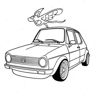 Pahina Ng Kulay Ng Sporty Volkswagen Golf 104896-42605
