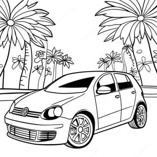 Pahina Ng Kulay Ng Sporty Volkswagen Golf 104896-42607