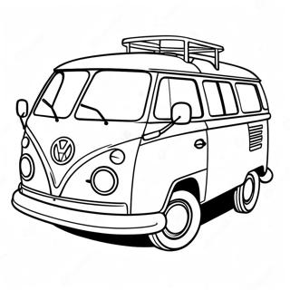 Pahina Ng Kulay Ng Makulay Na Volkswagen Van 104897-42612