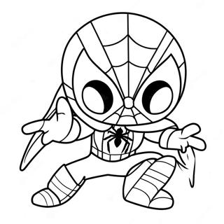 Baby Spiderman Na Pahina Ng Kulay 105536-43107