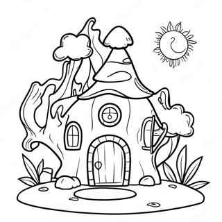 Pahina Ng Kulay Ng Enchanted Forest Fairy House 105948-43426