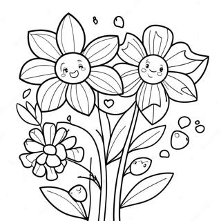 Pahina Ng Kulay Ng Bulaklak Para Sa Araw Ng Mga Ina 106770-44066