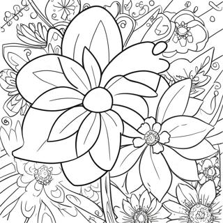 Pahina Ng Kulay Ng Bulaklak Para Sa Araw Ng Mga Ina 106770-44068
