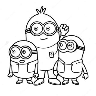 Minions Kasama Si Gru Pahina Ng Kulay 106901-44183