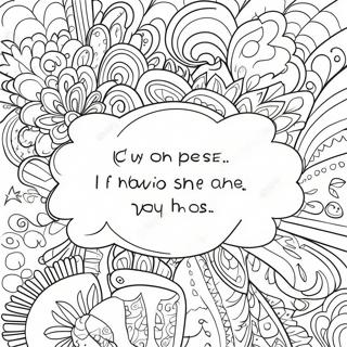 Mapaglarong Pahina Ng Kulay Ng Nakakatawang Quote 107004-44263