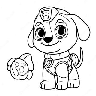 Cute Na Zuma Paw Patrol Pahina Ng Kulay 107513-44658