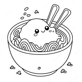 Pahina Ng Kulay Ng Cute Na Ramen Noodle 107615-44733