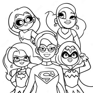 Dc Superhero Girls Pahina Ng Kulay 107665-44772