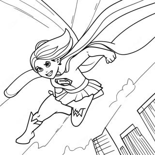 Supergirl Nagsasalba Ng Araw Pahina Ng Kulay 107668-44781