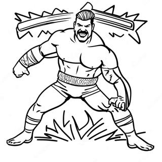 Pahina Ng Kulay Ng Makulay Na Poses Ng Wwe Wrestler 107719-44822