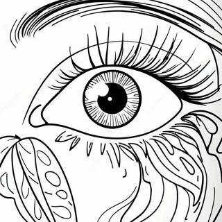 Pahina Ng Kulay Ng Realistikong Portrait Ng Mata 108050-45077