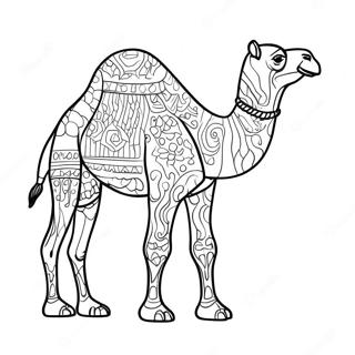 Camel Mga Pahina Ng Kulay