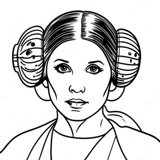 Princess Leia Mga Pahina Ng Kulay