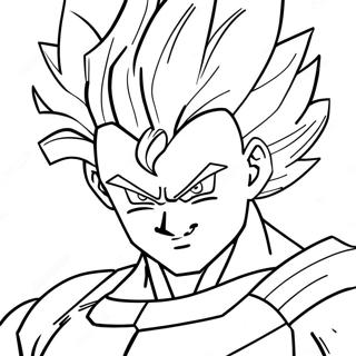 Super Saiyan Vegito Pahina Ng Kulay 108877-45714