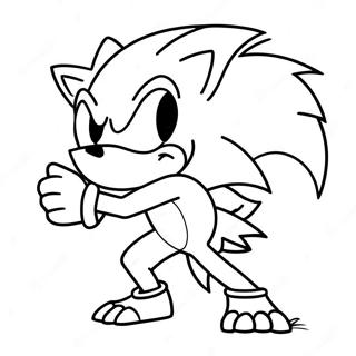 Sonic Ang Werehog Mga Pahina Ng Kulay