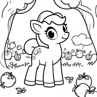 Apple Jack Sa Isang Bukirin Ng Mga Mansanas Mga Pahina Ng Kulay 109623 46362