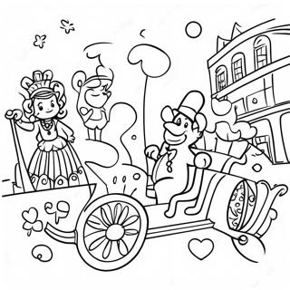 Makulay Na Mardi Gras Parade Ng Louisiana Pahina Ng Kulay 109674 46402