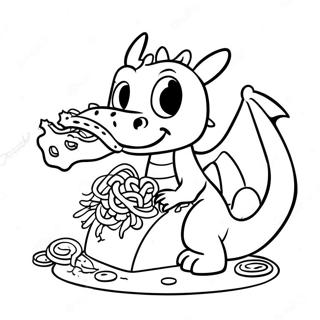 Pahina Ng Kulay Ng Mga Dragon Na Mahilig Sa Tacos 109851-46536