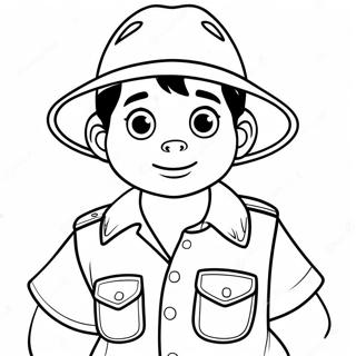 Diego Sa Safari Outfit Na Pahina Ng Kulay 110551-47090