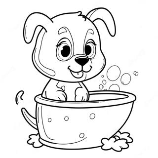 Cute Na Pahina Ng Kulay Ng Potty Training Animal 110726-47217