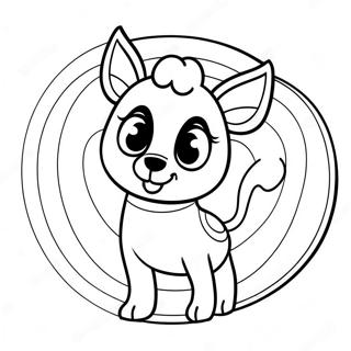 Cute Na Pahina Ng Kulay Ng Target Bullseye Mascot 111397-47762