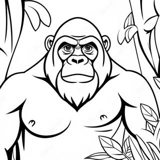 Ivan Ang Gorilla Sa Isang Pahina Ng Kulay Sa Gubat 111986 48224