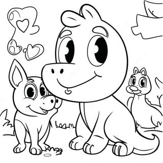 Sining Na Ivan Kasama Ang Mga Kaibigan Na Pahina Ng Kulay 111987-48226