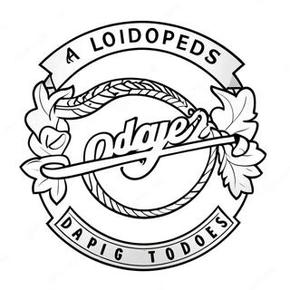 Pahina Ng Kulay Ng Logo Ng Los Angeles Dodgers 112167-48363