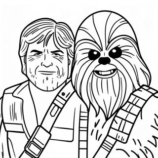 Pahina Ng Kulay Ni Chewbacca Kasama Si Han Solo 112370 48525