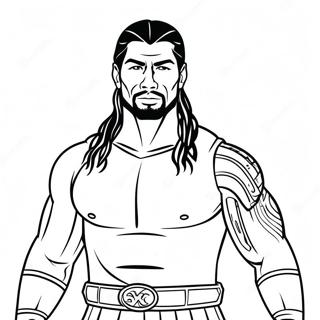 Pahina Ng Kulay Ng Roman Reigns Sa Aksyon 112471-48602